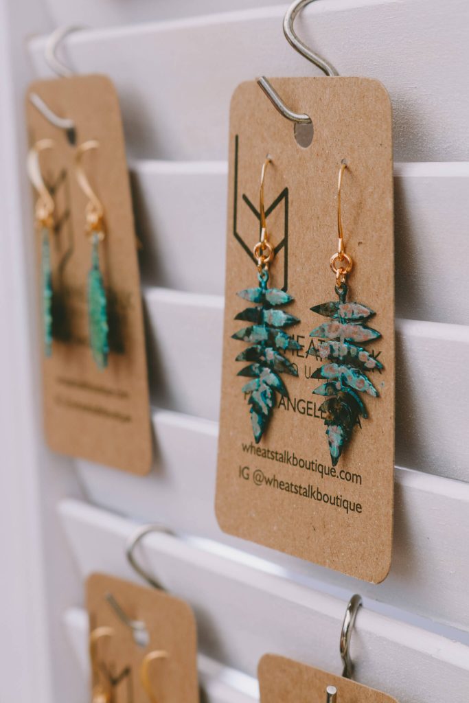 Photo courtesy Sequim Farmers and Artisans Market/ Wheatstalk Boutique offers earrings and much more at the Sequim Farmers and Artisans Market.