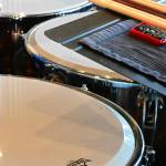Photo courtesy Richard Greenway, Sequim City Band
Musicians prepare to play a number of instruments, including the timpani for the Sequim City Bands August 13 concert. The bands final outdoor concert of the season takes place Sept. 9 in Carrie Blake Community Park.