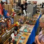 Sequim Gazette photo by Matthew Nash/ The Olympic Peninsula Toy and Collectibles Show hosted several vendors on Sept. 9 with a variety of toys for sale, including Star Wars, monsters, and cars.