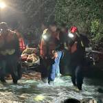 Photo courtesy Chris Turner
Clallam County Fire District 3 conducts a rescue on Sept. 28 for an injured teenager in the Dungeness River.