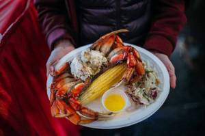Photo courtesy of Dungeness Crab & Seafood Festival / Enjoy a full or half-crab dinner at the 2023 Dungeness Crab & Seafood Festival, set for Oct. 6-8 in downtown Port Angeles.