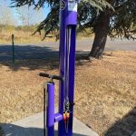 Sequim Gazette photo by Matthew Nash
In recent months, the Sequim-Dungeness Valley Chamber of Commerce received fresh paint, new gutters, a new purple bike repair station, and more at its building.