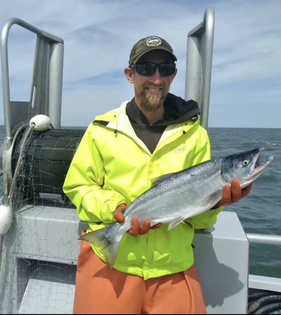 Courtesy of Coville Fish Company / Derek Dau is pictured salmon fishing in Bristol Bay, one of the largest and most sustainable salmon fisheries in the world.