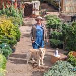 Doug Cockburn and Jack, at at Sequims family-owned New Dungeness Nursery. New Dungeness Nursery photo