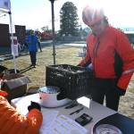Sequim Gazette file photo by Michael Dashiell
Doug Kruth helps his 3 Crabs team bring in the most of any teams in Sequims 2022 Cranksgiving event. This years event is scheduled for Nov. 18.