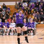 Sequims Brianna Palenik digs a Bremerton serve in an Oct. 24 match-up against the Knights.