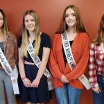 Photo courtesy of Clallam County Fair 
The 2024 Clallam County Fair Royalty candidates include, from left, Kaylyn Baerg of Sequim, Brooklyn McKnight of Port Angeles, Aliya Gillett of Forks and Olivia Ostlund of Sequim.