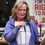 Sequim Gazette photo by Michael Dashiell / Pat Soderlind, executive director of the Forks Community Food Bank, accepts an Albert Haller Foundation grant award at a special ceremony on Oct. 24 in Sequim.