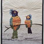 Artwork courtesy of Lynn Gilles
New Day 2 by Lynn Gilles, a featured artist in the18th-annual North Olympic Fiber Arts Festivals fiber arts exhibition, Spinning Sewn Stories – Promulgate, Piece, & Ply.