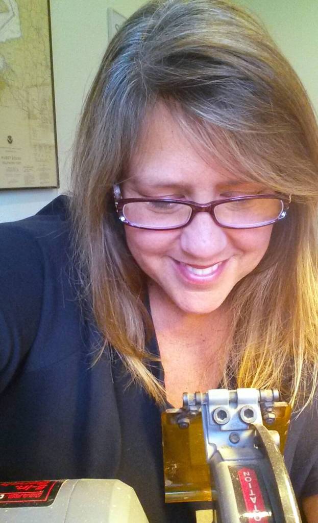 Photo courtesy of Strait from the Artists 
Mary Beth Beuke of West Coast Sea Glass, pictured here in her studio, is a featured artist on the 2023 Strait from the Artists Studio Tour set for Nov. 11-12.