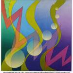 Artwork courtesy of Peninsula Fiber Artists / Through Thick and Thin is an art quilt created by Port Townsend artist Caryl Bryer Fallert-Gentry using digital design software, paint, digital printing and machine quilting.