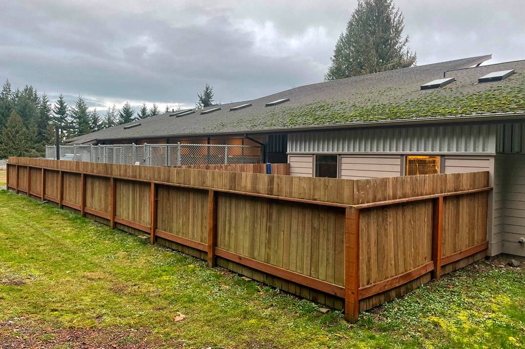 Sequim Gazette photo by Matthew Nash/ Sometime in 2024, staff with Olympic Peninsula Humane Society said they plan to expand the Bark Houses respite care and isolation areas by about 550 square feet.