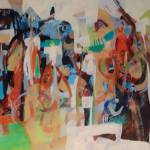 Art courtesy of Blue Whole Gallery / The Choir by Terry Grasteit, a featured artist at Blue Whole Gallerys January 2024 exhibit, The Best Of.