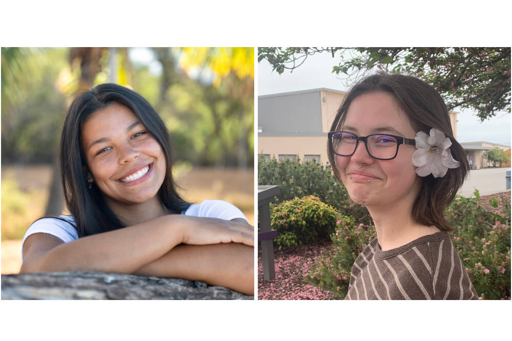Photos courtesy of Soroptimist International of Sequim / Taylee Rome, left, and Mattea Brilhart are Soroptimist International of Sequims Girls of the Month for October and November.