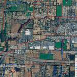 Map courtesy Clallam Conservation District
The Irrigation Efficiencies and Improvement Project would install 10,200 feet of pipe along the Sequim Prairies main ditch for irrigation water south of U.S. Highway 101 east of the Dungeness River by Walmart and through Jennies Meadow, and then east through dozens of parcels, stopping just before Fifth Avenue. A second part of the project would pipe 1,300 feet of previously piped ditch (the Eureka-Independent) on the Jamestown SKlallam Tribes Healing Campus to near behind Dominos Pizza on Washington Street.