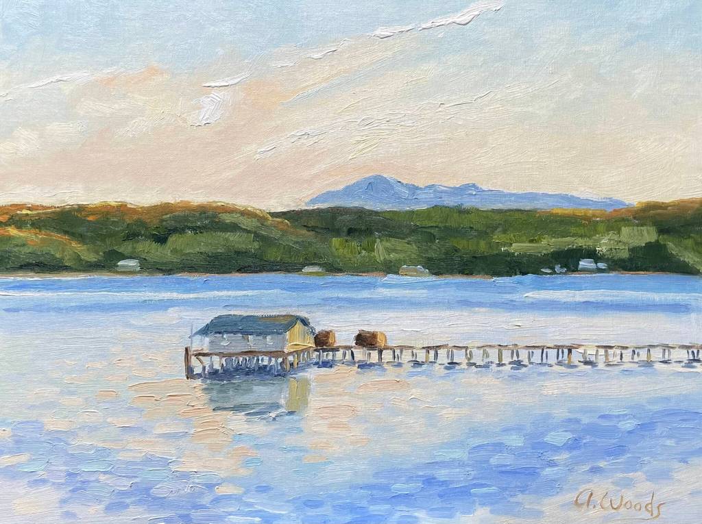 Artwork courtesy of Harbor Art Gallery / Artwork by Andrèa Woods, a featured artist at Port Angeles Harbor Art Gallery in January.