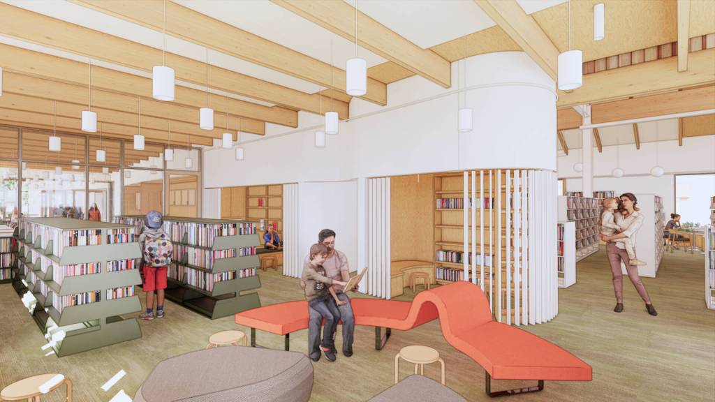 Graphic courtesy of North Olympic Library System / The Childrens Area at the soon-to-be-renovated Sequin Library will be named in honor of Friends of Sequim Library.