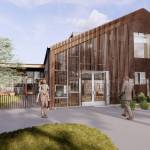 Artist rendering courtesy of North Olympic Library System
The Outdoor Play Area at the soon-to-be-renovated Sequim Library  accessed through a gate on the buildings east side and the interior Childrens Area  will be named in memory of Dorothy DeLand.