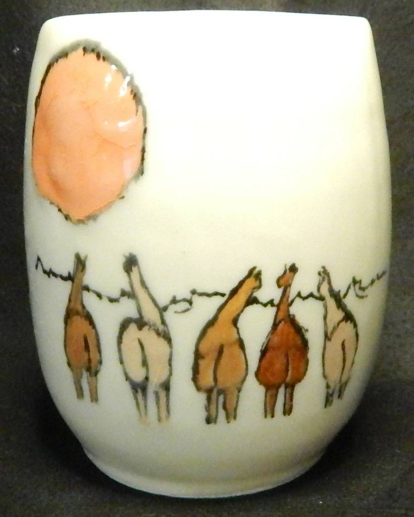 Drama Llamas by Terri Biondolino, a featured artist at the Blue Whole Gallery in February.