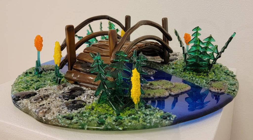 Photo courtesy of Blue Whole Gallery / The Old Bridge by Sherri Whetstine, a featured artist at the Blue Whole Gallery in February.