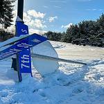Sequim Gazette photos by Matthew Nash
Above: A few stop signs were struck during the snowfall on Thursday, Jan. 11, including at the corner of Hemlock Street and Seventh Avenue.