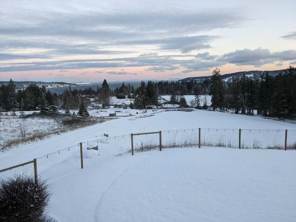 Photo by Andra Tashjian/ Andra Tashjian snaps this photo of recent snowfall that covers Diamond Point.