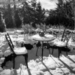 Photo by Della LaCour / Della LaCour labels this photo Table for Two after the Dungeness area got about 4 inches of snowfall this week.