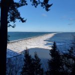 Photo courtesy of Karen Parker
Snow blankets the Dungeness Spit on Friday, Jan. 12.