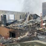 The remains of Hurricane Ridge Day Lodge were to be examined by fire investigators. (National Park Service)