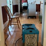 Sequim Gazette photo by Matthew Nash/ All five guest rooms, the kitchen, attic, basement, and other rooms were found with at least 1 inch of water on the floors after a fire sprinkler froze and spilled water throughout George Washington Inn. Owners said they were fully covered and plan to rebuild and reopen tentatively in about a year.