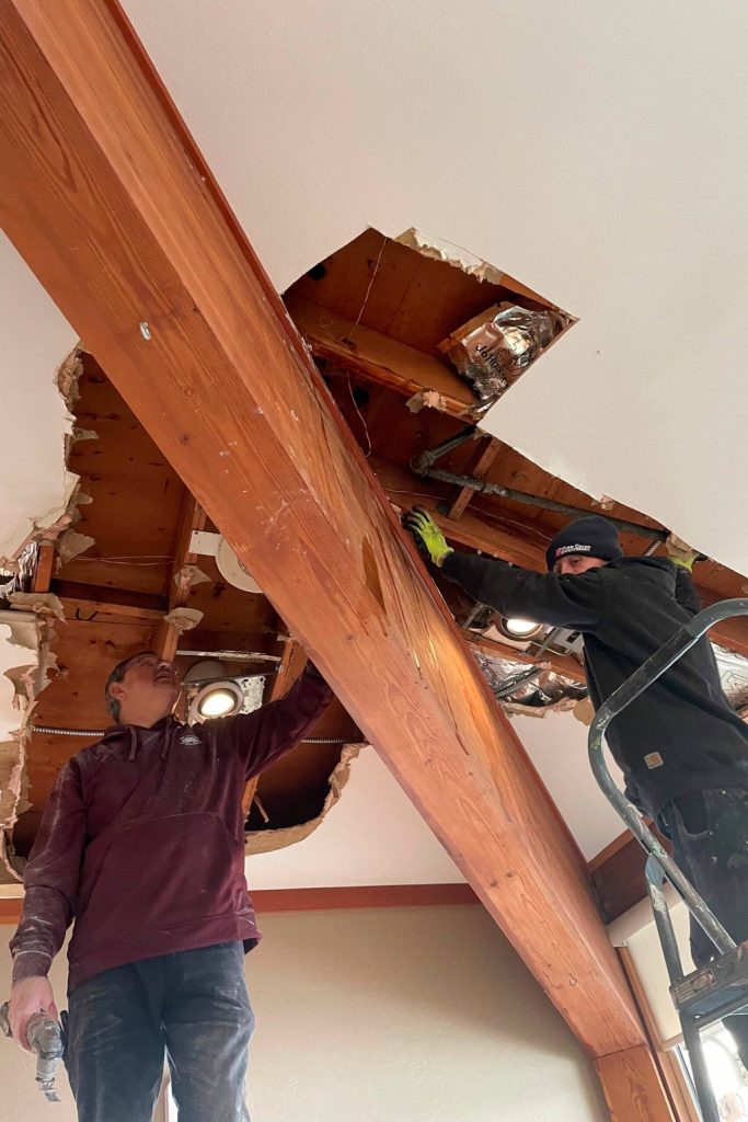 Photo courtesy Cedars at Dungeness/ The Cedars at Dungeness had two sprinklers freeze and break over a four-day period due to the cold weather. One break in the Double Eagle restaurant poured into the banquet room but was repaired the next day. By Thursday afternoon, you wouldnt be able to tell there was ever a leak, said General Manager Chad Wagner.