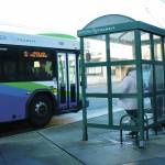 Photo by Mary Murphy/Washington State Journal Pedestrians wait to board an Intercity transit bus in downtown Olympia. Affordable homes near transit hubs are needed, state officials say, but regulations might cause developers to back away, critics say.