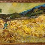 Photo courtesy Carrie Rodlend/ Wheat Fields with Reaper (1889) by Vincent van Gogh is reimagined for Carrie Rodlends A Taste of Art show for the month of February in The Ramen Shop, 138 W. Washington St.