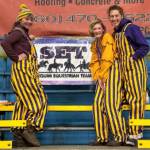 Photo by Cassie Karjalainen / Ady Crosby, Ellie Karjalainen and Anna Swanberg show off Sequim Equestrian Team spirit wear.
