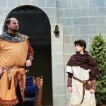 Photo courtesy of Port Angeles Community Players
At left, Richard Lionheart (Sean Stone of Port Angeles) and Prince John (Charlie Medlong of Sequim) act out a scene in a rehearsal of the Port Angeles Community Players The Lion in Winter, which opens on Feb. 23.