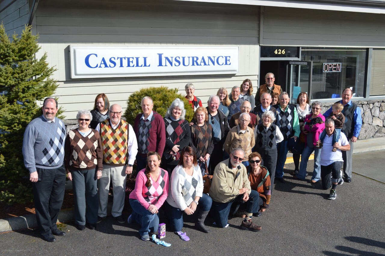 Photo courtesy of Castell Insurance / Castell Insurance invites community members to their Leap Year tradition of celebrating argyle from 10-11 a.m. Thursday, Feb. 29. The company will donate $20 to the Shipley Center to each person who joins the event.