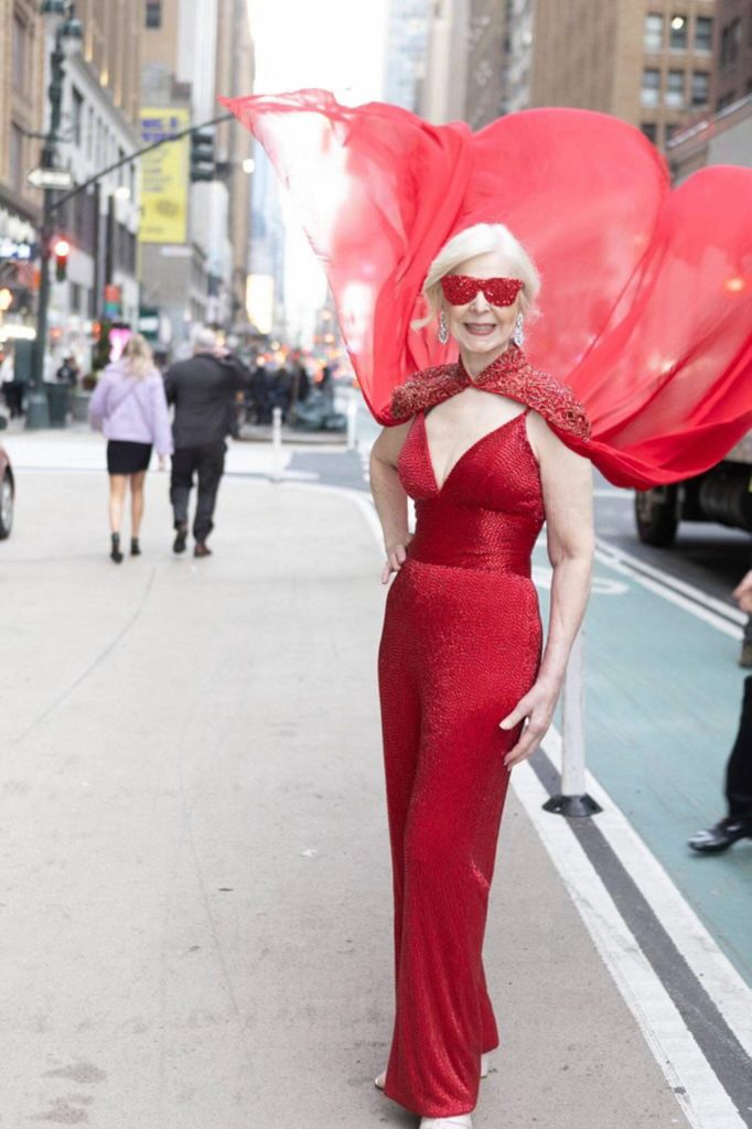 Photo courtesy Cherie Kidd/ Cherie Kidd participates in a photo shoot for Sunchasers Sunglasses on the streets of New York City during New York Fashion Week. She and Captain-Crystal Stout of Sequim are trying to be frontrunners for the mindset that beauty is ageless. Age is irrelevant, she said. Its your attitude and just being positive.