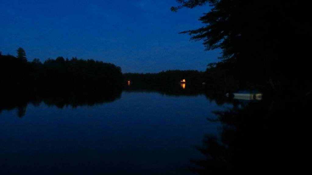 Photo courtesy of Jeff and Louise Davis / A peaceful night on Lake Arrowhead in southern Maine.