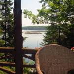 Photo courtesy of Jeff and Louise Davis / Looking down to Linekin Bay from the cabin Jeff and Louise Davis rented in Boothbay Harbor.