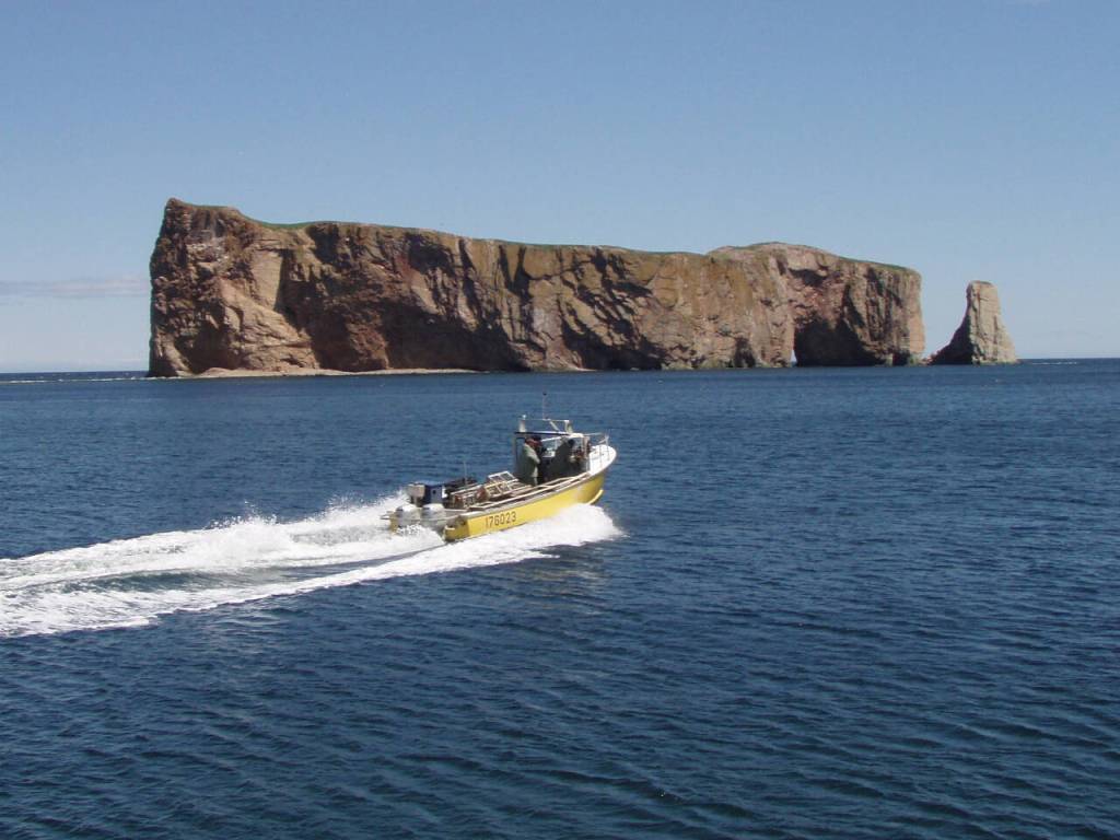 Photo courtesy of Tony and Jen Burgess / Off to set lobster traps in Percé, Quebec.
