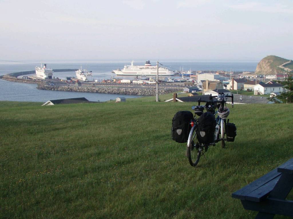 Photo courtesy of Tony and Jen Burgess / Cap-aux-Meules harbor at the Magdelan Islands, Quebec.