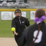Sequim Gazette file photo by Michael Dashiell
Sequim second baseman Taylee Rome, pictured here throwing out a Port Angeles batter in a 2023 league contest, was named a first team all-Olympic League infielder and is one of just two seniors on the 2024 squad.