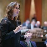 Photo courtesy of Washington House Democrats / Prime Sponsor Rep. Amy Walen, D-Kirkland, who is urging for equal work opportunities for undocumented immigrants, speaks on House floor.