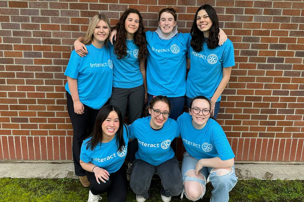 Photo courtesy Chelsea Reichner/ This years Interact Club officers include, from top left, Ashton Reichner, sophomore, public relations; Laila Sundin, soph., vice-president; Krista Charters, senior, president, and Emily Post, senior, secretary; front left, Tiffany Lam, soph., public relations; Georgia Bullard, senior, treasurer, and Becca van Dyken, senior, documentarian.