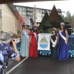 Sequim Gazette photo by Matthew Nash/ Photographer Keith Ross snaps photos of the Irrigation Festival royalty on March 23.
