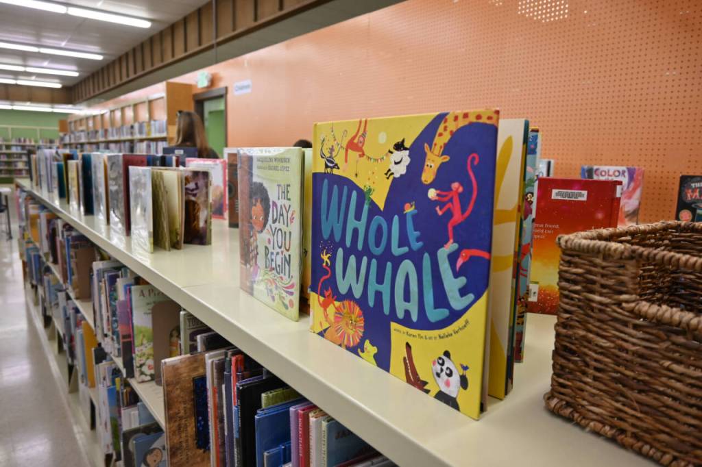 Sequim Gazette photo by Michael Dashiell / The Sequim Librarys temporary location at 609 W. Washington St. opened on April 1.