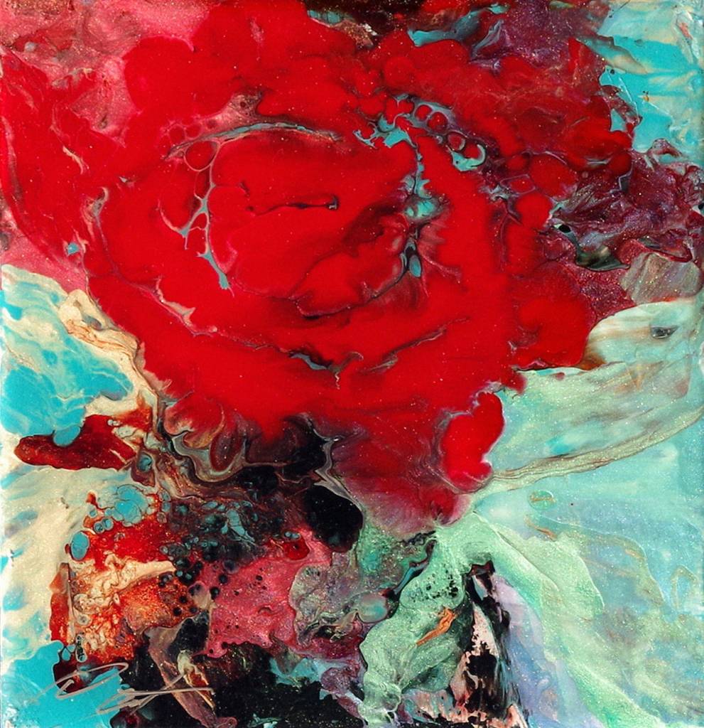 Artwork courtesy of Cat Stanfield / Rose Water by Cat Stanfield, a featured artist at the A. Milligan Art Studio & Gallery during the First Friday Art Walk Sequim in April.