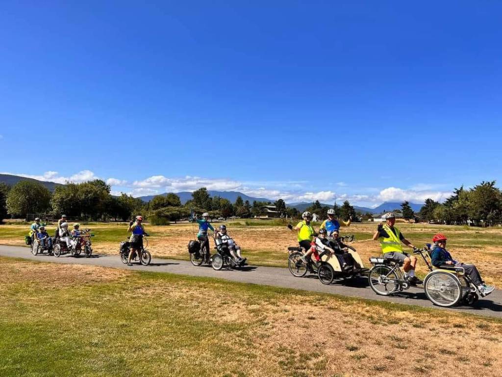Photo courtesy of Sequim Wheelers
The Sequim Wheelers have a fleet a five electric-powered adaptive bikes for rides they offer from late May through early October.