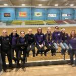 Photo courtesy of Sequim Equestrian Team / Sequim Equestrian Team members enjoy their final district meet of the season in mid-April. Pictured, from left, are Kennady Gilbertson, Paige Reed, Celbie Karjalainen, Taylor Lewis, Libby Swanberg, Katelynn Middleton-Sharpe, Asha Swanberg, Lily Meyer, Sydney Hutton and Joanna Seeyle.