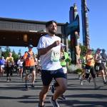 Sequim Gazette file photo by Michel Dashiell / Runners break from the starting line of the North Olympic Discovery Marathon in June 2023. This year's event is slated for June 2.